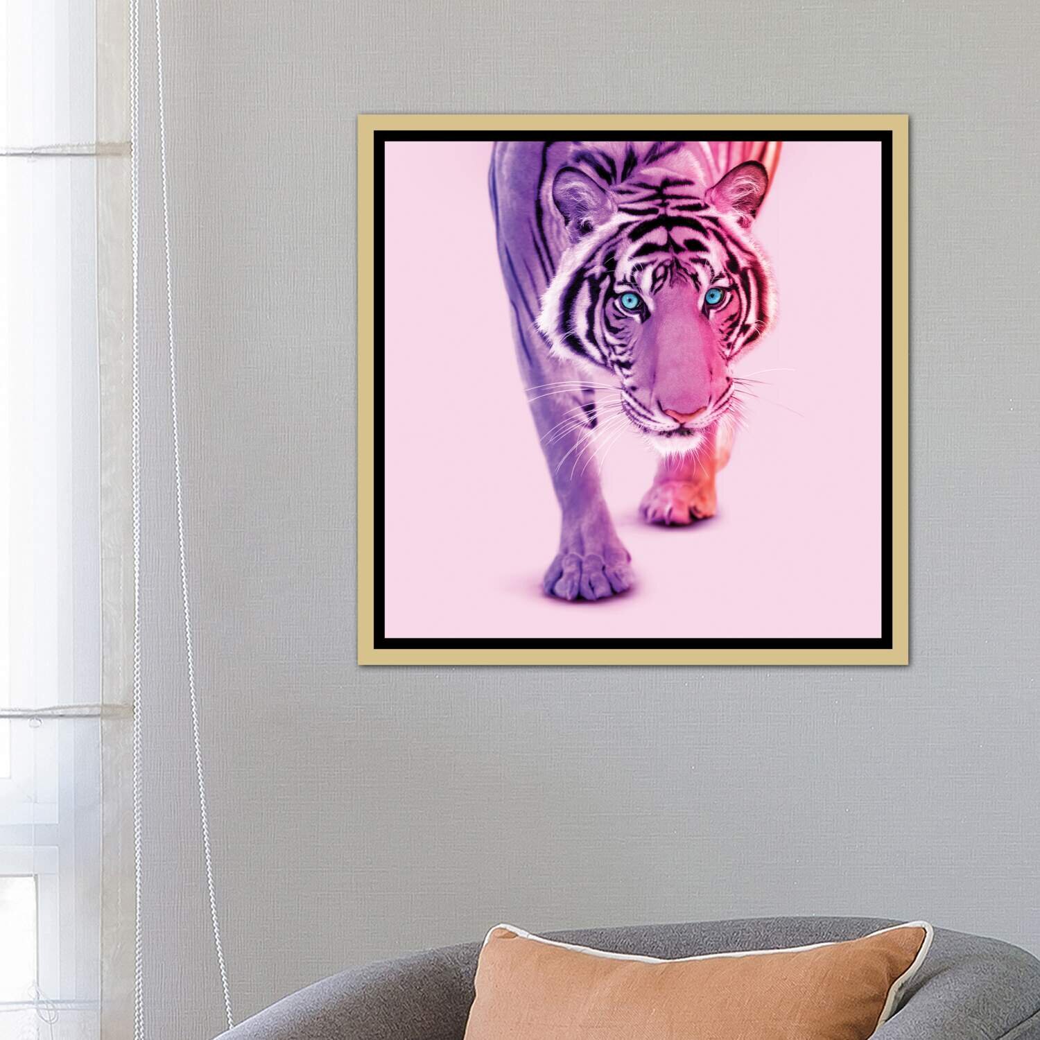 East Urban Home Color Tiger by Paul Fuentes - Photograph | Wayfair