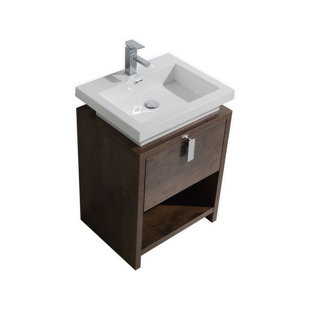 24 Inch Vessel Sink Bathroom Vanities You Ll Love Wayfair Quickview 1 Orren Ellis Nelle 24 Single Bathroom Vanity Set