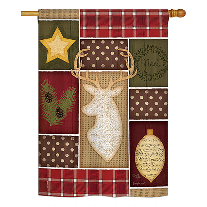 Breeze Decor Christmas 2 Sided Polyester 40 X 28 In House Flag Wayfair