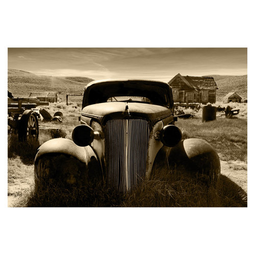 Ghost Town 1.9m x 288cm Textured Matt Peel & Stick Wall Mural East Urban Home