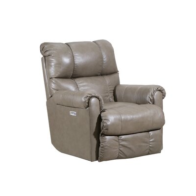 Crisscross Leather Recliner Lane Furniture Upholstery Color Taupe