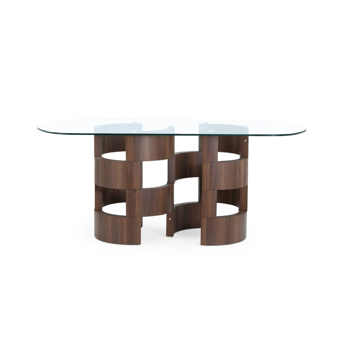 Brayden Studio Kimbell Chambered Pedestal Base Dining Table Wayfair Ca Kimbell Chambered Pedestal Base Dining Table