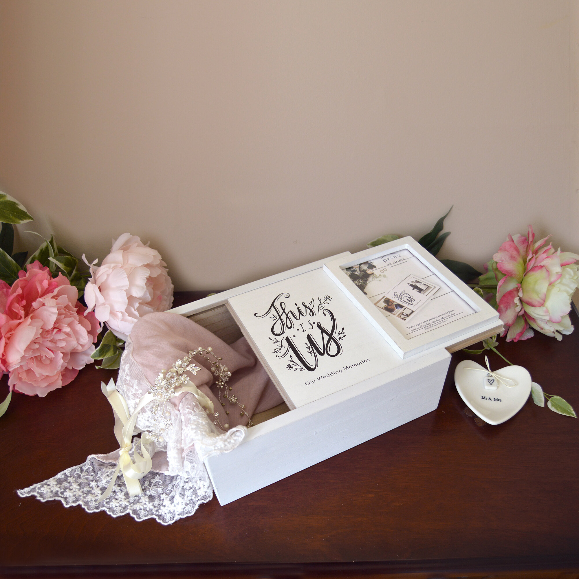 Prinz Decorative Wedding Photo Keepsake Memory Box Wayfair