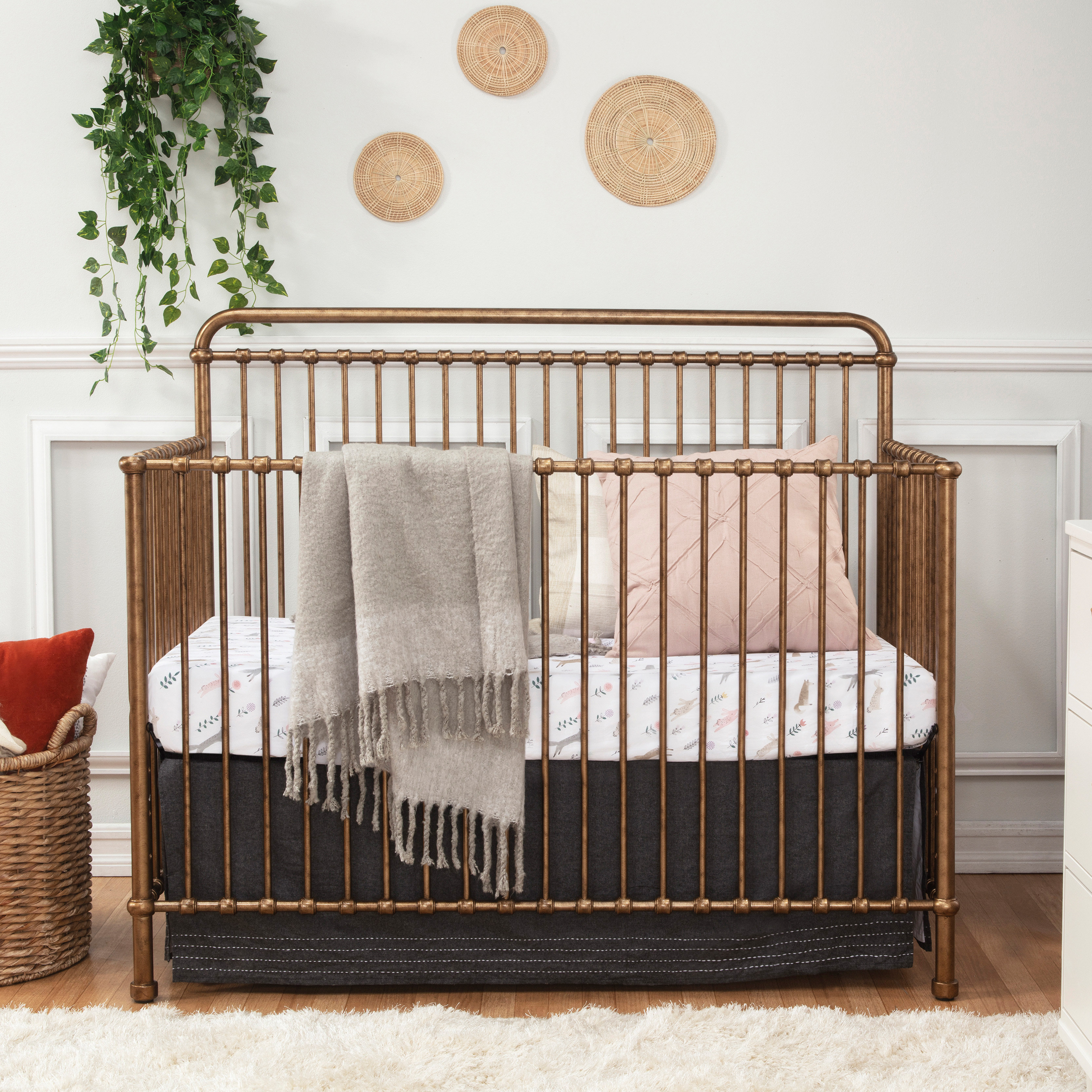 4 in 1 metal crib