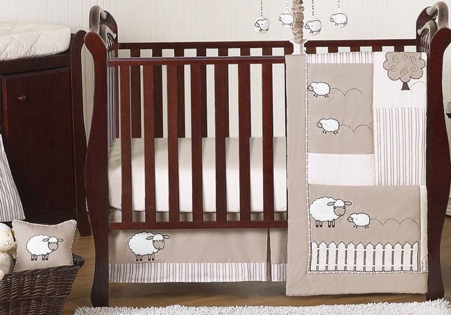 off white crib bedding