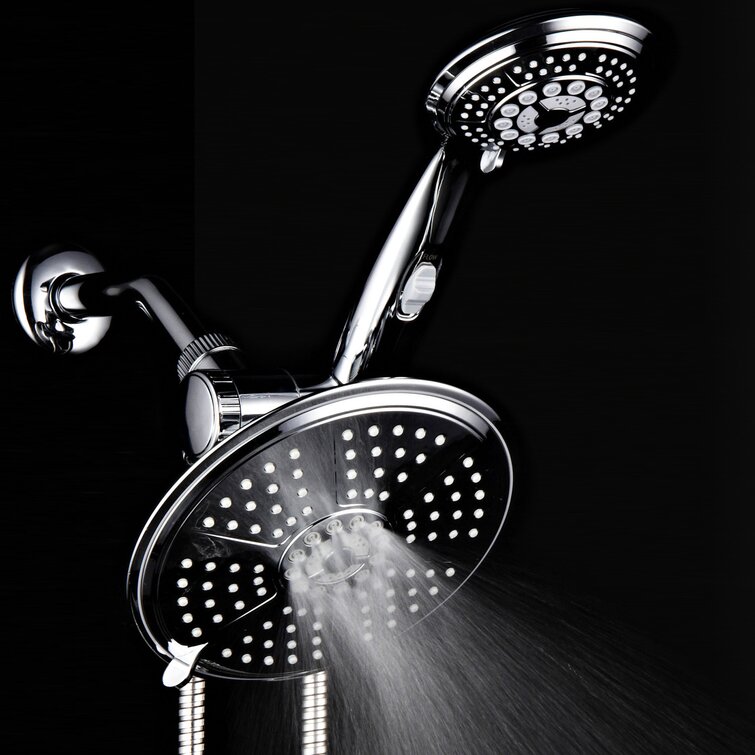 HotelSpa® 1431 Ultra-Luxury 30-Setting 3-Way Rainfall Shower Head Combo 