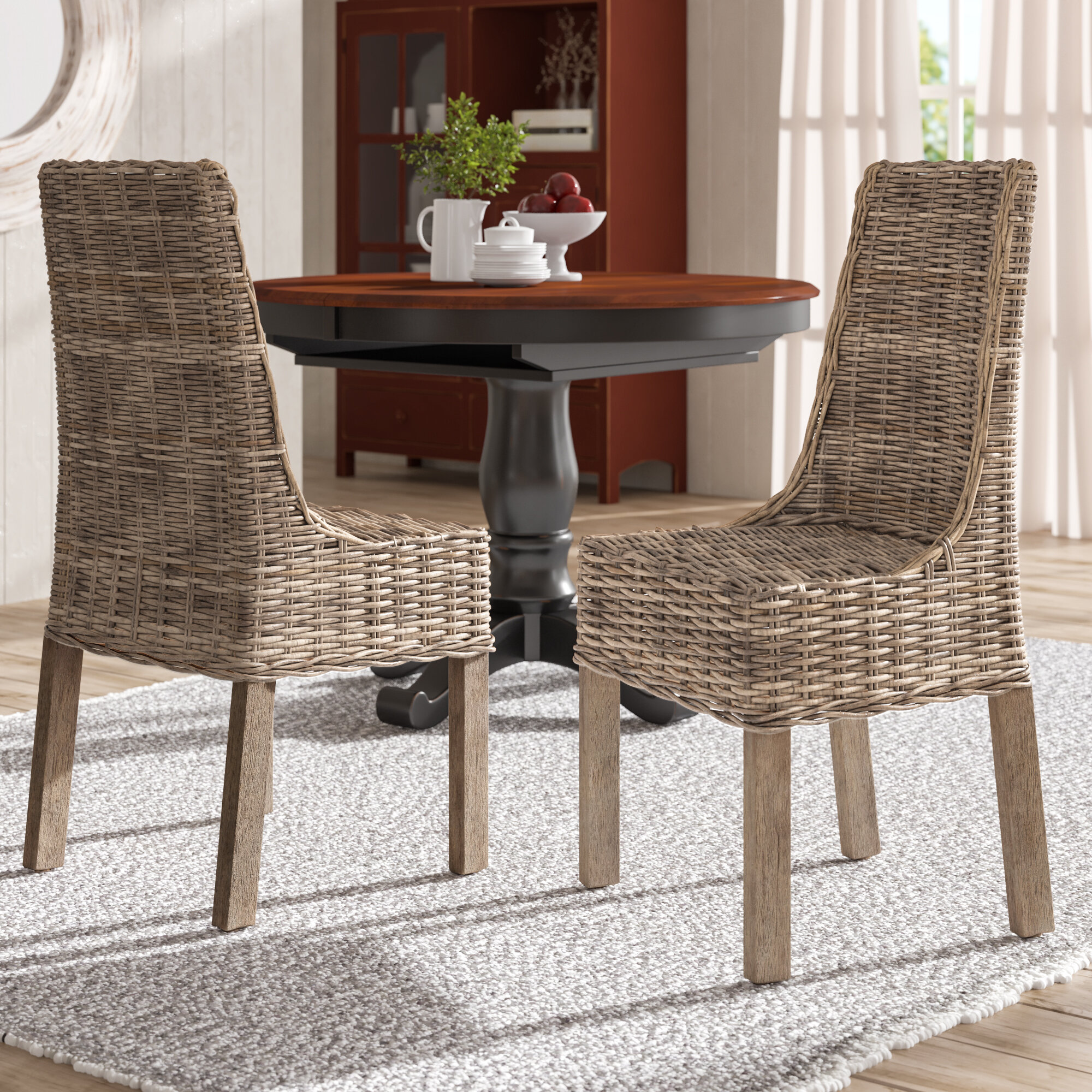 Wicker Rattan Kitchen Dining Chairs Free Shipping Over 35 Wayfair