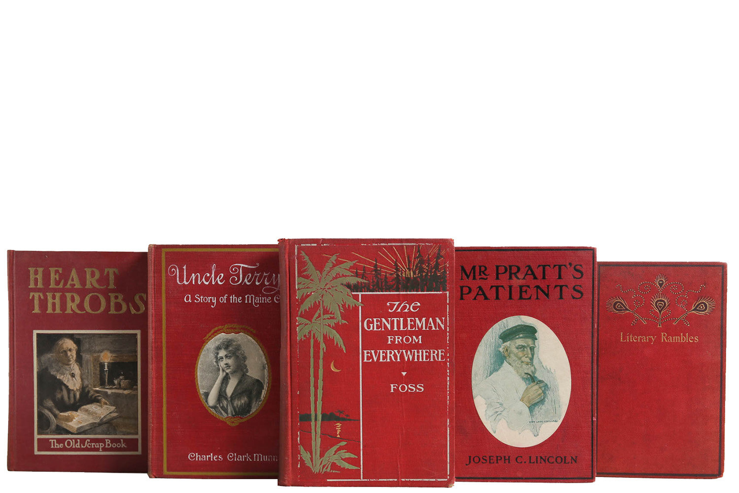 Booth Williams Authentic Decorative Books Custom Set Crimson