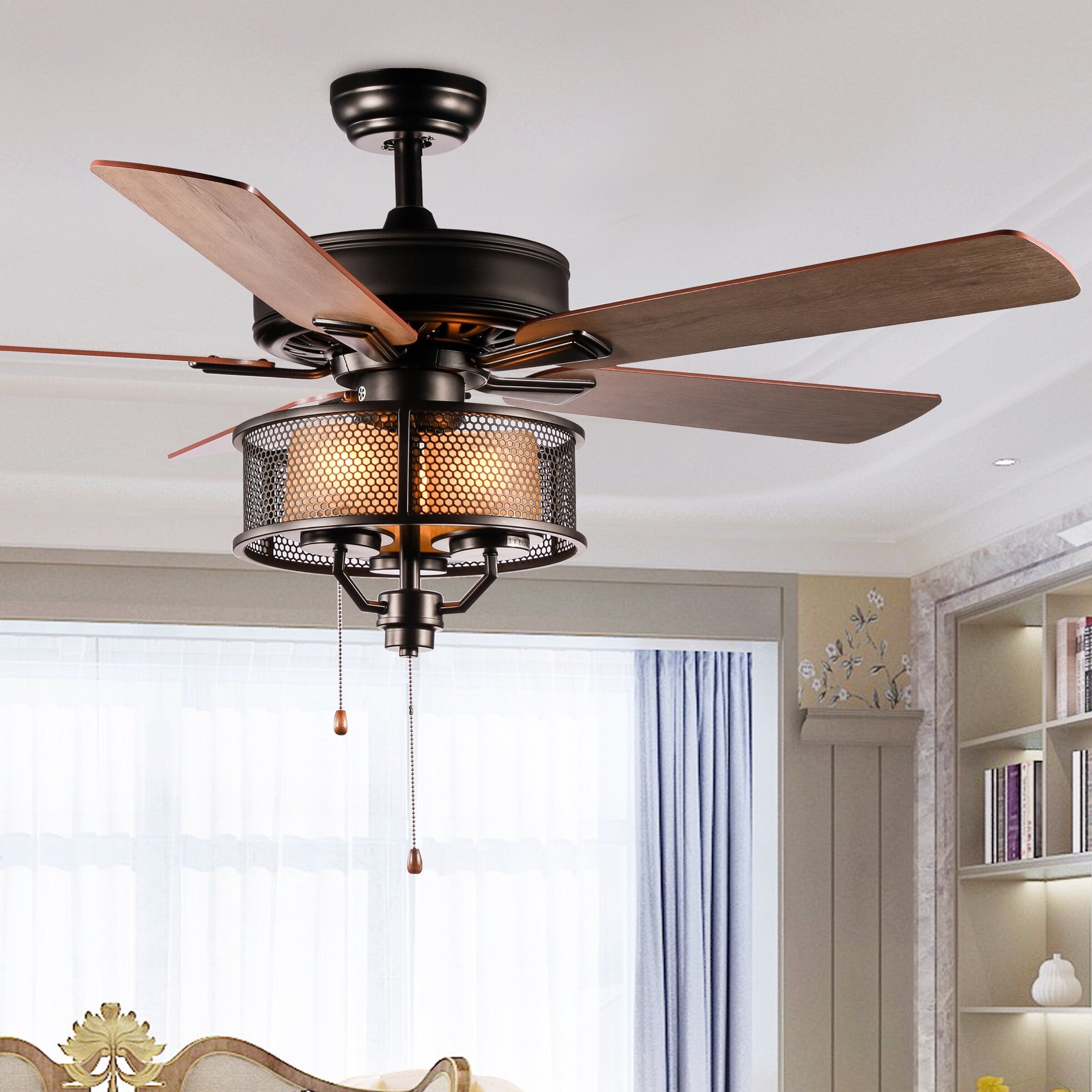 17 Stories Ashmore 52'' Ceiling Fan with Light Kit | Wayfair