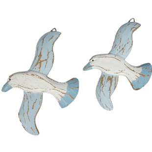 Wooden Seagull Statue Wayfair