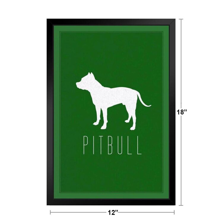 Pitbull Love with Quotes 5 Piece Canvas Art Wall Art Picture Painting Home Decor 