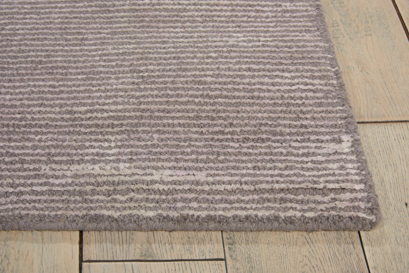 Calvin Klein Ravine Hand Knotted Wool Fog Area Rug Wayfair