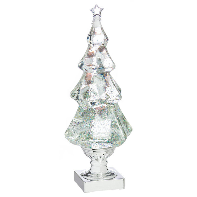 The Holiday Aisle Led Liquid Motion Glitter Christmas Tree Table