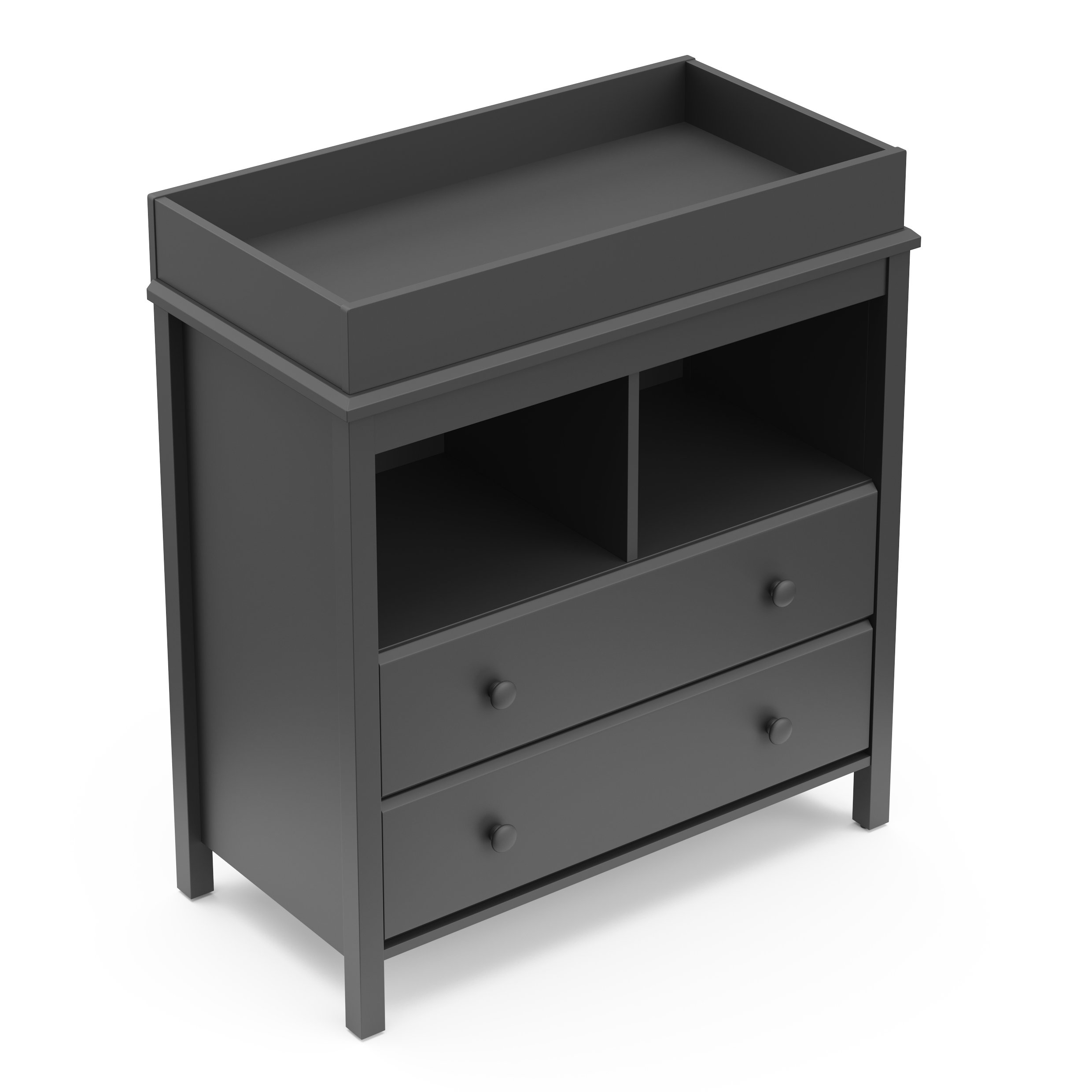 changing table with drawers and shelves