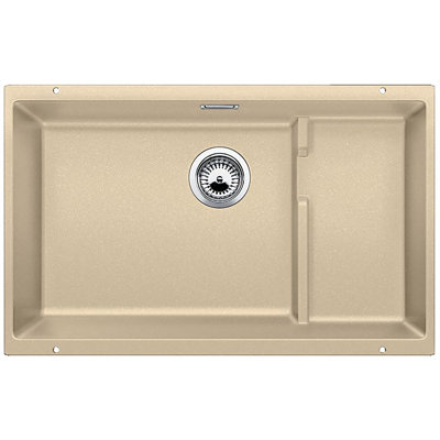 Precis Cascade SILGRANIT 29" Single Bowl Undermount Kitchen Sink with Colander