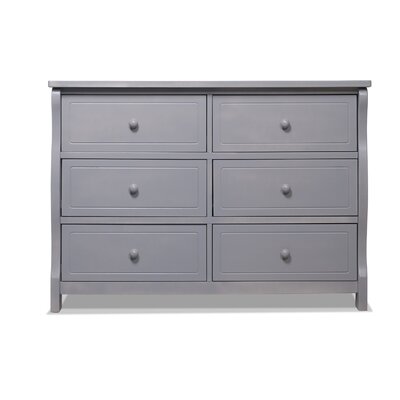 Tuscany Elite 6 Drawer Double Dresser Sorelle Color Weathered Gray