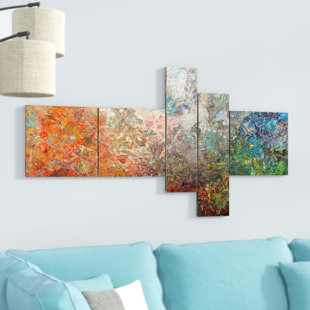 Multi Panel Wall Art Wayfair Board Stained Abstract Art Print Multi Piece Image On Canvas