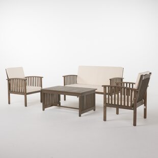 View Safira 4 Piece Sofa Seating Group with