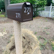Post-Mount Mailbox Gibraltar Mailboxes Northpointe Large Capacity Galvanized Steel Venetian Bronze NM16NV01 Postmaster NM160V01