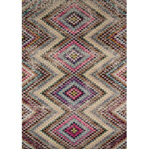 Denissa Pink/Cream Area Rug