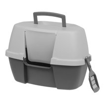 covered corner litter box