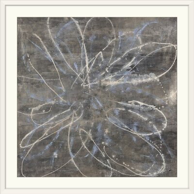'Circumstance Blue' Alexys Henry Painting Print Williston Forge Format: White Frame, Size: 32