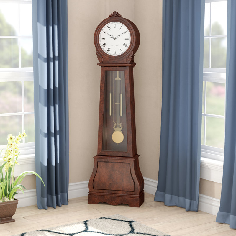 Winston Porter Swensen 71 75 Grandfather Clock Reviews Wayfair