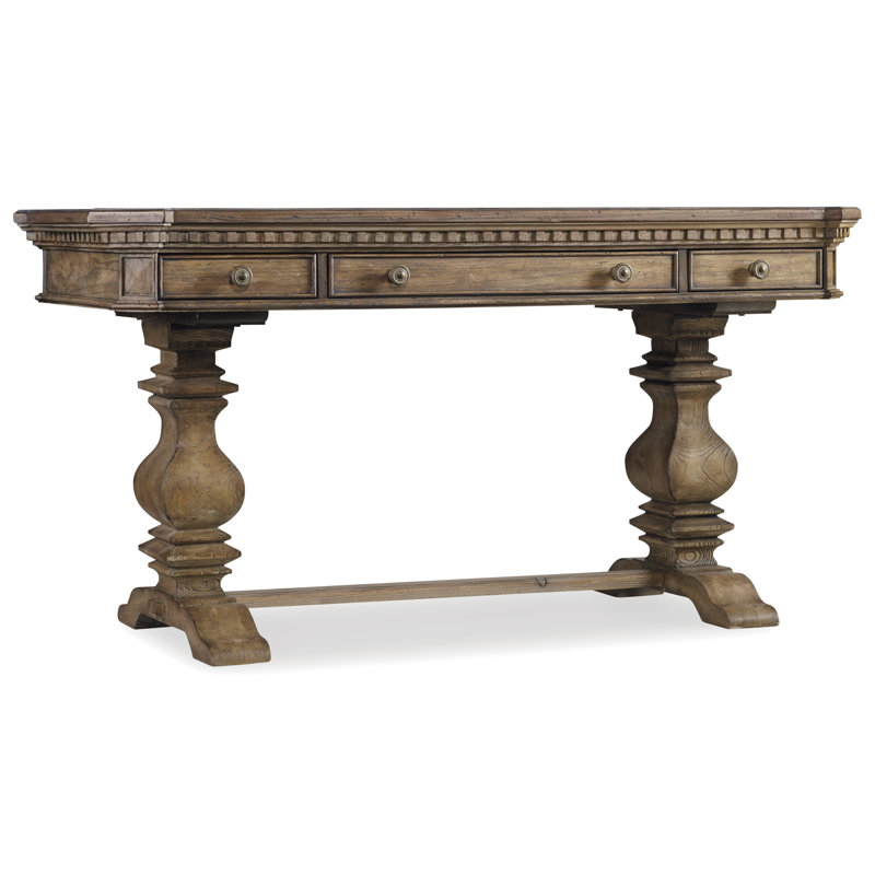 One Allium Way Blaine Solid Wood Writing Desk Reviews Wayfair