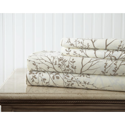 Floral Microfiber Sheet Set