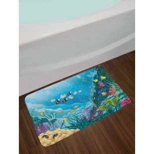 Fish Bathroom Rugs Wayfair Underwater Fish Bath Rug