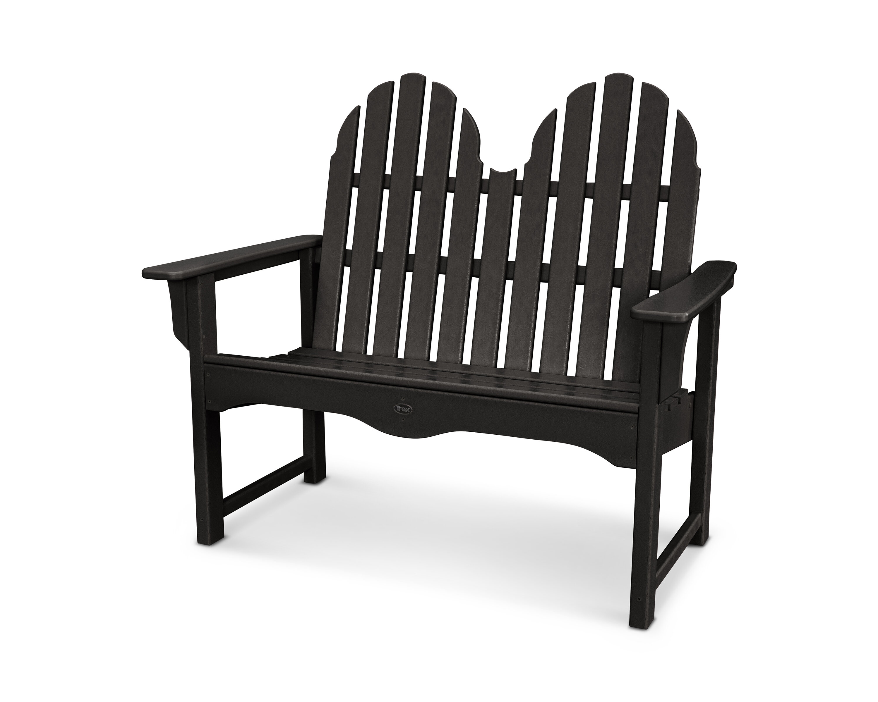 two seater plastic garden bench