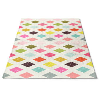 Red Barrel Studio Mikayel Cool Dots Orchid Throw Wayfair