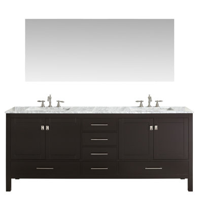Find the Perfect Medium Wood Double Vanities | Wayfair