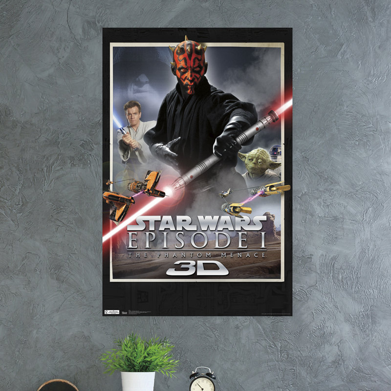 Trends International Star Wars The Phantom Menace 3d Paper Print