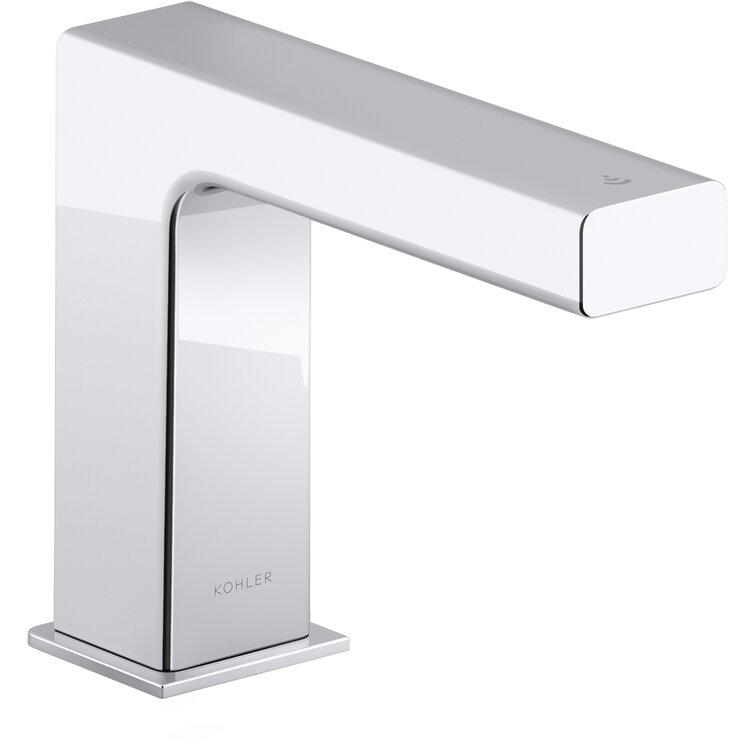 Low Lead Lavatory Faucet Non-mixing Solar Powered Above-Deck Components