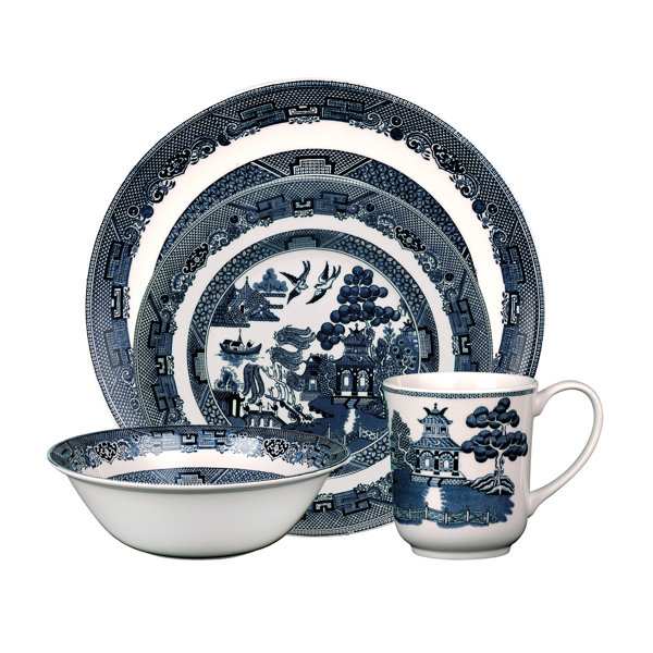 Willow pattern dinner sets clearance