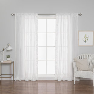 Purple Ruffle Curtains Wayfair