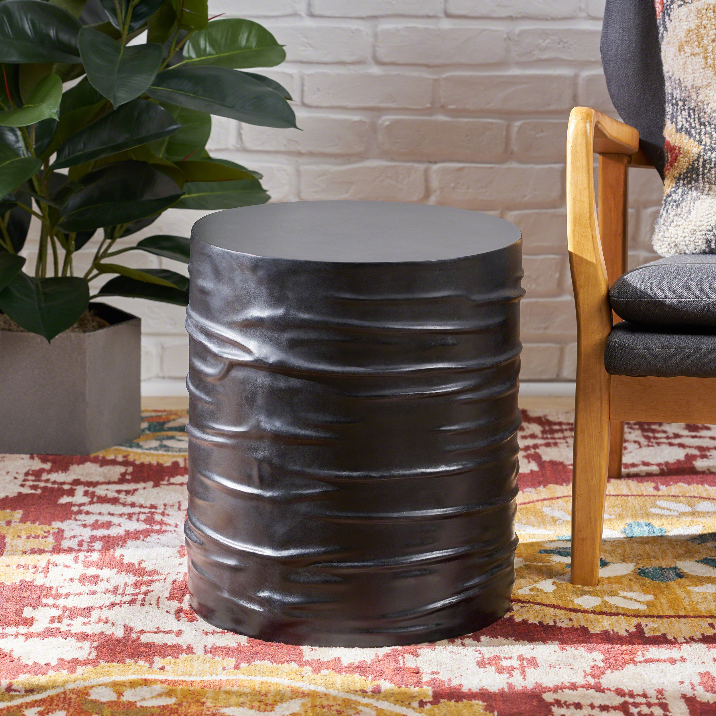 Williston 15.5'' Tall Drum End Table & Reviews Wayfair