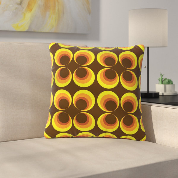East Urban Home Owl Eye Vintage Outdoor Throw Pillow Wayfair