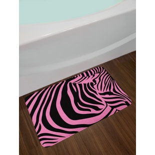 Blush Pink Bath Rug Wayfair Vibrant Pink Zebra Bath Rug