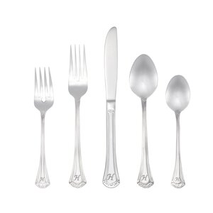 Peden 46 Piece Monogrammed Flatware Set