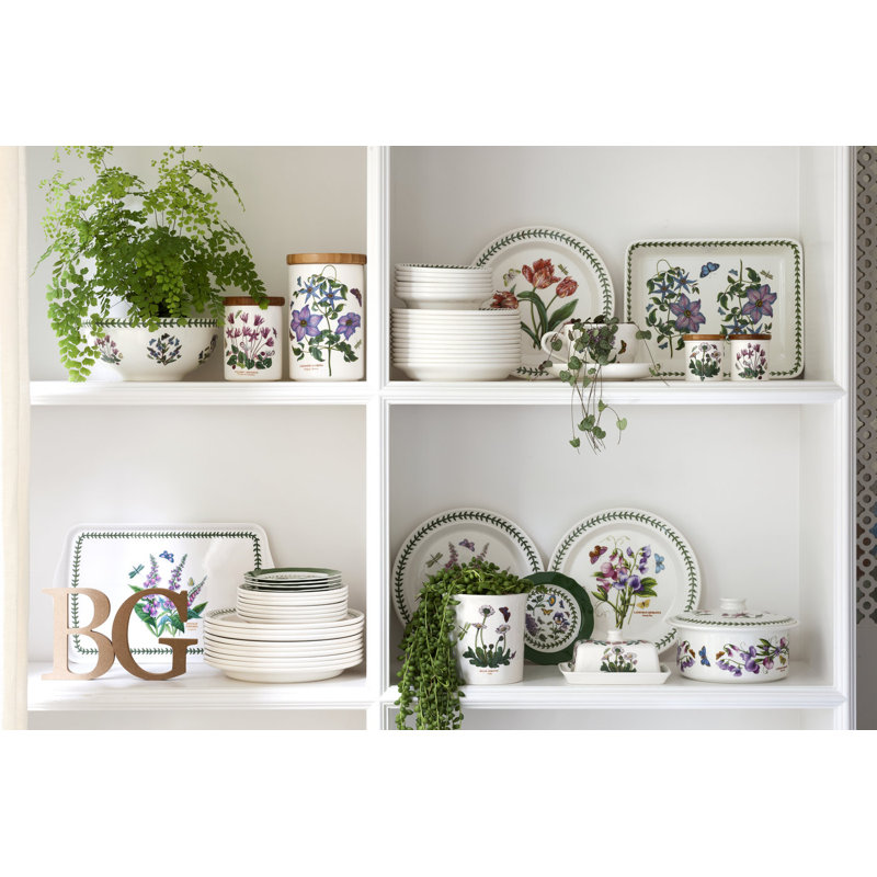 Portmeirion Botanic Garden 6 Piece Teacup Saucer Set Reviews Wayfair