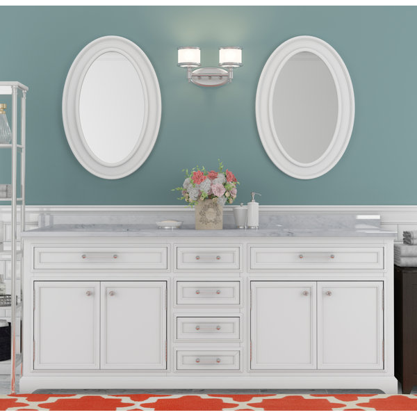 Three Posts Bergin 72" W Double Sink Bathroom Vanity Set ...