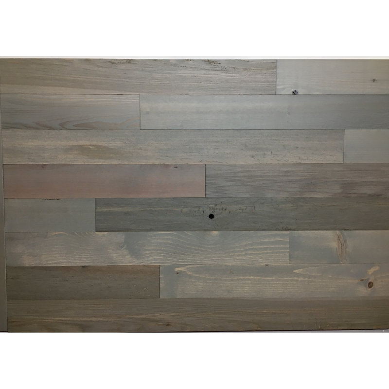 Timberchic 3 Solid Wood Wall Paneling In Grey Wayfair 3 Solid Wood Wall Paneling In Grey