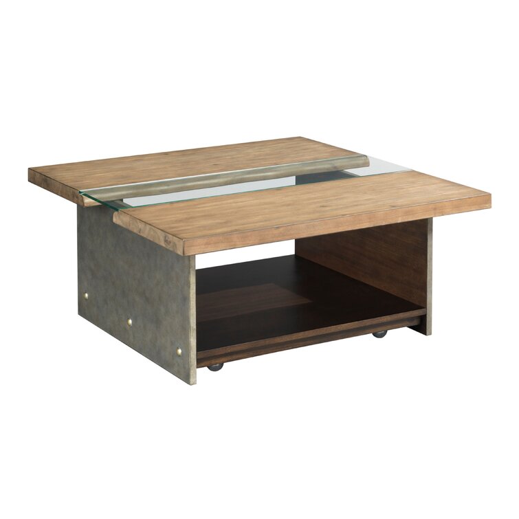 Union Rustic Emrich Coffee Table With Storage Wayfair