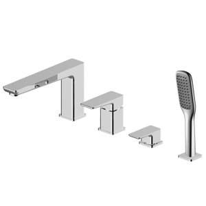Zweigriff-Badewanne Wasserhahn Parma mit Brause ..
