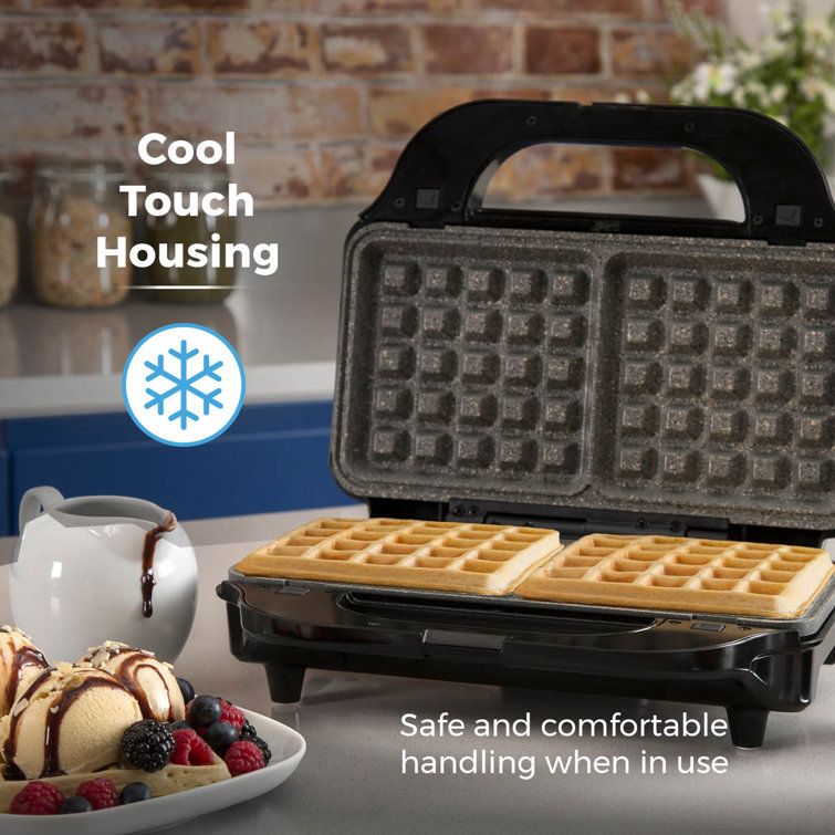 NETTA Sandwich Toaster/Panini Maker/Waffle Maker 3 in 1 Detachable Non-Stick Coating Stainless Steel 850W 
