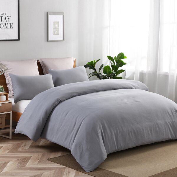 Microfiber Duvet Cover Set Wayfair