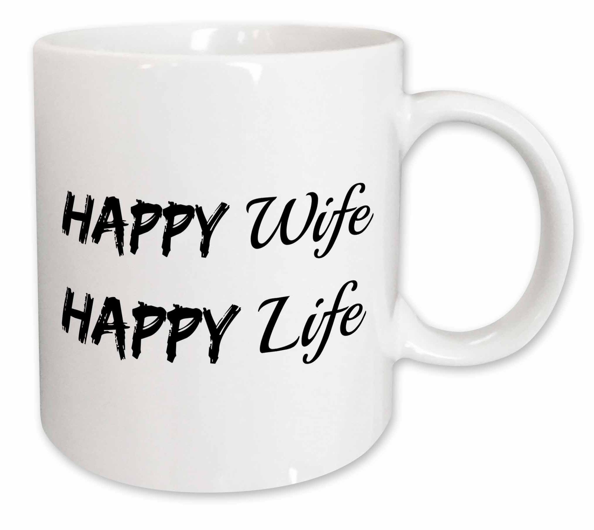 happy wife happy life mug