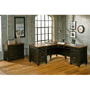 Go to store & view more images 17 Stories Django 3 Piece L-Shaped Desk Office Suite